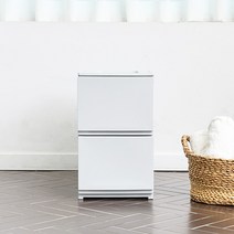 까사마루 트렌디 2단 서랍장 250 슬림, 화이트 그레이