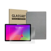 태클라스트 APEX 멀티미디어 태블릿PC T10PRO + 강화유리필름 + 커버 케이스 세트, 그레이(태블릿), 그레이(케이스), 32GB