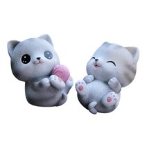 어반카 실타래 고양이 인형 2종 세트, 혼합색상, 1세트