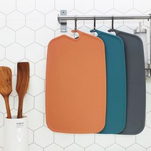 하나리빙 실리 TPU 걸이형 도마, 브릭 베이지