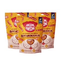 어썸포썸 강아지 베이컨매니아 트릿 간식 85g, 치즈맛, 3개
