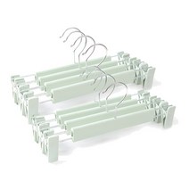 유즈윈 플라스틱 치마 바지걸이, 10개, 그린