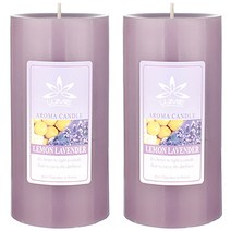 르미에 특대 필라 캔들 600g x 2p + 유리받침 세트, 1세트, 레몬라벤더