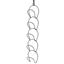 칼리오페 간편한 모자 보관용 후크 행거, 블랙, 1세트