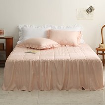 아임리빙 달콤 레이스 토퍼형 누빔 침대스커트