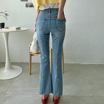여성용 뒷트임 부츠컷 데님 팬츠 #79507