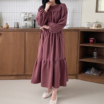 파티웨이브 임산부 롱 원피스