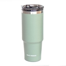 마시피렌체 스텐 빨대 텀블러, 빈티지그린, 900ml
