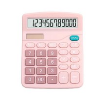 굿즈틱스 스크린 재무 회계 계산기, 핑크, 1개