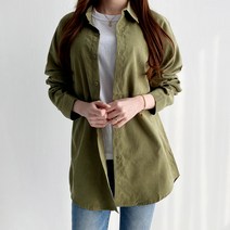 윤베리 여성용 루즈핏 기본 데일리 남방