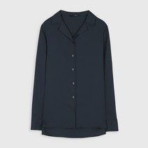 로엠 RE 베이직 오픈 카라형 블라우스