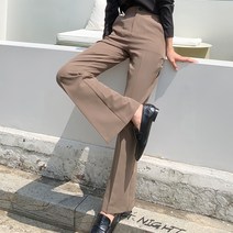 빼빼 여성용 데일리 히든밴딩 부츠컷 롱 슬랙스