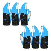 볼빅 여성용 VAIB 합피 컬러 골프장갑 양손착용 3세트, 블루