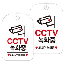 제제데코 안내판 화이트판 30cm HA606, CCTV녹화중4, 2개