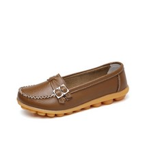 부드럽고 편한 플랫 특별한 투지퍼 수제 단화