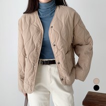 무드인더 여성용 누빔 자켓