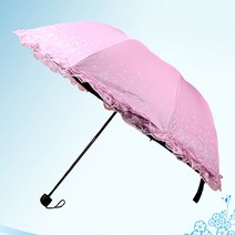 플라워 패턴 프릴 디자인 양산