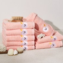 소프트터치 뉴마이독 호텔수건 150g 40수 코마사, 핑크 비숑, 8개