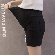 편한 스판 하프 팬츠 임산부 반바지 임부복
