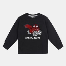 코코리따 아동용 중장비 반전스팽글 맨투맨 CEMA20SE1