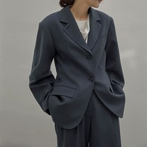 NAIN 여성용 뮤티드 울 셋업 자켓 JK-2659