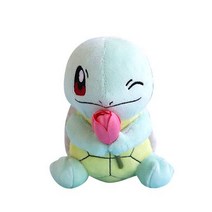 포켓몬스터 꽃을 든 꼬부기 인형, 혼합색상, 15cm