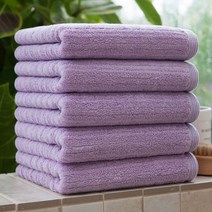 기라로쉬 프리미엄 텐센모달 더블라인 호텔타월 200g, 퍼플, 5개