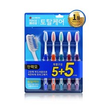 페리오토탈케어 탄력모 칫솔 5 + 5, 10개입, 1개
