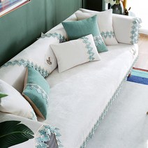 마켓A 셔닐 레이스 패브릭 쇼파패드