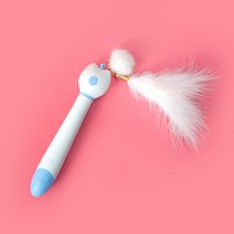고양이 4단 레이저 낚시대, 블루, 1개