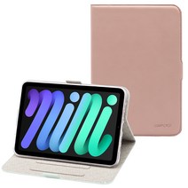 스냅케이스 태블릿PC 민트리 가죽 케이스, 핑크
