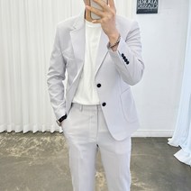 아도르클래식 남성용 봄 여름 가을 텐즈 캐주얼 수트 빅사이즈 슬림핏 정장 세트