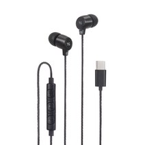 TG삼보 C타입 이어폰, 블랙, TG-E001HC