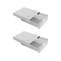 책상 데스크 부착식 서랍상자 2p, 화이트, 1단