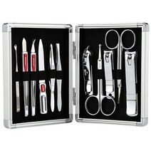 ROYAL 알루미늄 케이스 손톱깎이 11종 세트 RM-7108, 1세트, 혼합색상