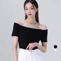 어썸어라운드 여성용 오프숄더 반팔 티셔츠