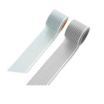 해피제이 두꺼운 모눈 체크 다꾸 마스킹 테이프 2종 세트, 카키, 회색, 1세트
