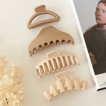 로시끌레르 16타입 솔리드 컬러 헤어 집게핀 4종 세트