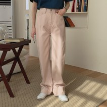 여성용 크리노 컬러 일자 와이드 팬츠 PT9445K22