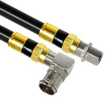 마하링크 골드 고급형 RF 안테나 5C 꺾임 연장 동축 케이블, MLZ-GRLA020(블랙)