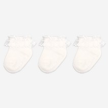 하이베이비클럽 유아용 뉴 엣지 레이스 양말 3종 세트