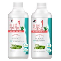 두리농산 펫슬림 다이어트 알로에겔 베라 250 오리지널, 2개, 1L