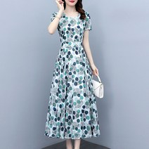 어썸풀 러비 도트 쉬폰 원피스