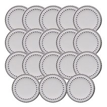 동대문단추왕 사출 금속 보석 단추 점에폭 23mm, 화이트니켈, 18개