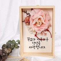 프리져브드 우드 액자 대, 핑크