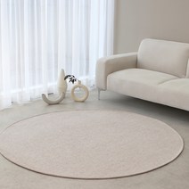 레시앙뜨 이지케어 셔닐 생활방수 사계절 러그 원형