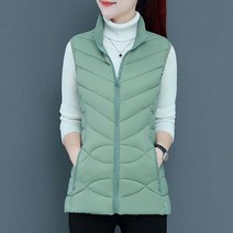 페이토 여성용 기본 데일리 경량 패딩 조끼