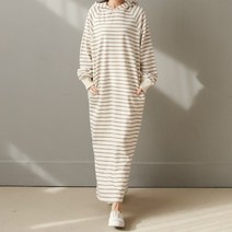 비나인 여성용 에인퍼 단가라후드롱원피스