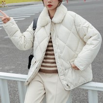 마이시즌 여성용 폴 카라 패딩