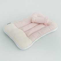 레드퍼피 버플라 몽드 펫쿠션 + 베개 세트, 파스텔핑크